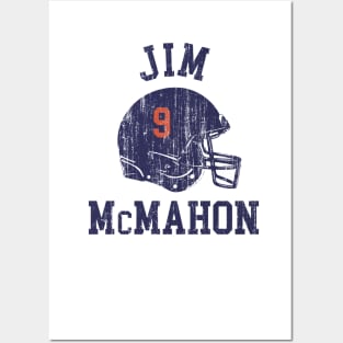 Jim McMahon Chicago Helmet Font Posters and Art